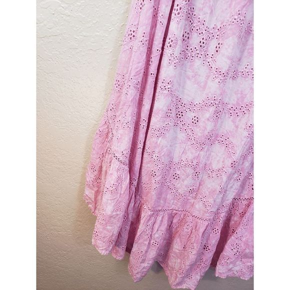 NEW Young Fabulous and Broke Pink Eyelet Hi-Low Wrap Skirt size XS - Picture 4 of 11